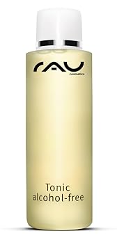 RAU Tonic alcohol-free (200 ml), Gesichtswasser ohne Alkohol für empfindliche und trockene Haut mit Brennnessel-Extrakt gegen