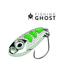 Juego de cucharas de trucha estelar FishingGhost   Tamaño: 3 cm, Peso: 5 gramos,   cucharas, Cuchara de trucha Pesca de trucha Cebo de trucha para pesca de trucha, Char, Cuchara de señuelo de perca, Perfecto para el Spinning (4X) ...