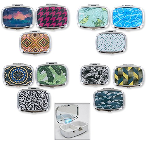 1 LED Light Up Pill Case Box Medicine Drug Container Holder Pillbox Tablet Gift