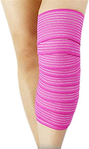 Best Pro Jogging Weightlifting Motorbike Fitness Gym Dance Squat Road Cycling Baseball Tennis Mountaineering Hike Patella Runner Knee Compression Wrap Support Specialized Men Women Sport (Pink)