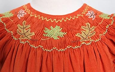 thanksgiving smocked baby girl