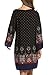 HOTOUCH Women Bohemian Ethnic Style Vintage Printed Loose Tunic Dress Black,XL