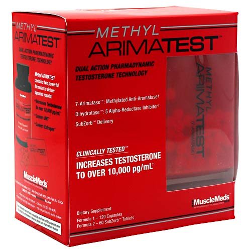 Methyl Arimatest By MuscleMeds, 120 Caps + 60 SubZorb Tabs Methyl Arimatest By MuscleMeds, 120 Caps + 60 SubZorb Tabs