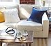 FURTALK Christmas Decorative Square Throw Pillow Covers Set Faux Fur Cushion Cover for Sofa Bedroom Car