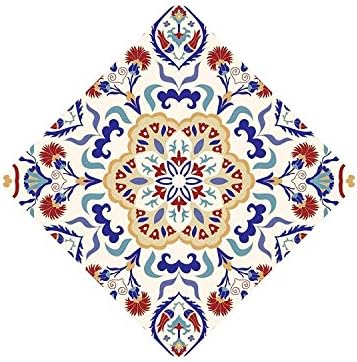 Daydayholiday Tile Diagonal Stickers Floor Tiles Ceramic Stickers Removable Waterproof PVC Tile Fecals,20 PCs 3.94x3.94 Inch,JM608