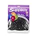 Topenca Party Supplies, 12 Inches Solid Latex Balloons, 50 Pack, Black