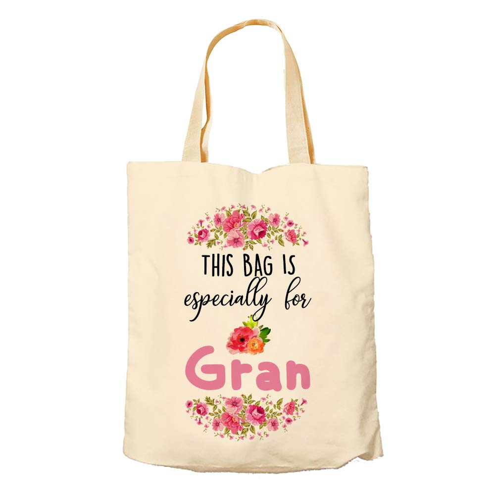 Mothers Day themed This bag is especially for Gran funny Tote Bag-Cotton Shopping Bag.