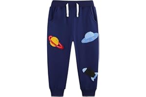 Toddler Boy Jogger Pants Long Length Elastic Waist Everyday Active Bottoms Kids Wear Comfort