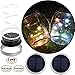 Mason Jar Lights Wide Mouth,Outdoor Solar Powered Lights Sliver Lid Multi-colored Solar Fairy Light String Light Flashing Light,2 Pack 10 LED Party Wedding Christmas Garden Home Patio Path Tree Decor