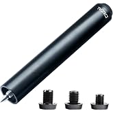 CRICAL Metal Pool Cue Extension with 3 Bumpers, Bullet Joint | 2/3/4/8 inch options, frosted anti-slip surface, check cue thread compatibility before ordering