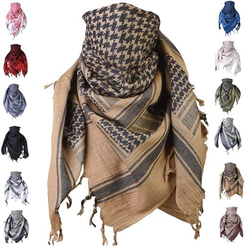 Cotton Keffiyeh Head Wrap Military Scarf Shemagh Palestinian Cotton Keffiyeh Head Wrap Military Scarf Shemagh Palestinian