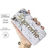 Street Fashion x White Gold Marble - iPhone 7 & 8 Plus - TPU Protective Skin/Case/Bumper/Holder - 5.5