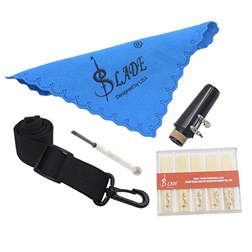 image for MonkeyJack Quality 7 in 1 Clarinet Parts Mouthpiece with Ligature&Cap&