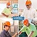 AMSTON Safety Hard Hat, Head Protection, “Keep Cool” Vented Helmet, Fully Adjustable, Low Profile, Cap Style, Type 1 Class C, Construction, ANSI Z89.1, Orange