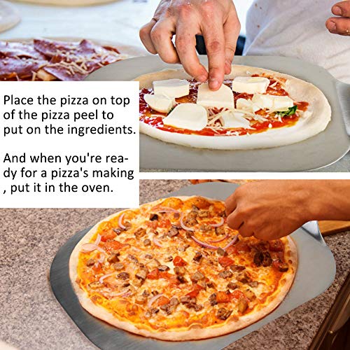 Pizza Spatula Peel for Baking Homemade Bread Cake Lifter Oven Spatulas for Moving Pizza Cookie - Thumbnail 3