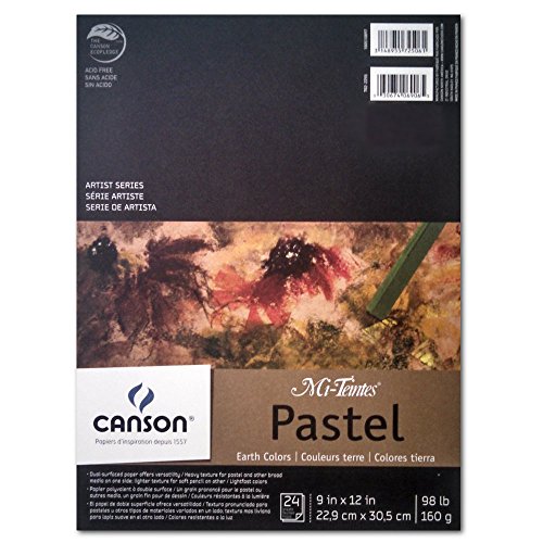 Canson Artist Series Mi-Teintes Pastel Paper, Earth Tones, Foldover Pad, 9x12 i…