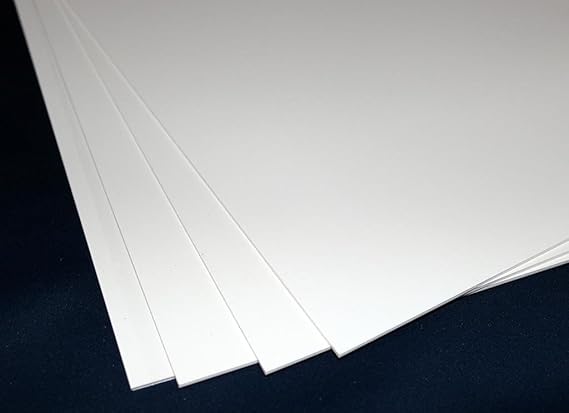 Hart PVC Kunststoffplatte 300mm x 200m x 4mm | weiß