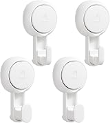 TAILI Suction Cup Hooks 5 kg 4 Pack No Drilling Rotatable Wall Hangers