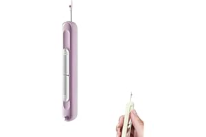 Chiclify Needle Threader, 2 in 1 Needle Threader Seam Ripper,Automatic Needle Threaders Seam Ripper,Stretchable Remover Needl