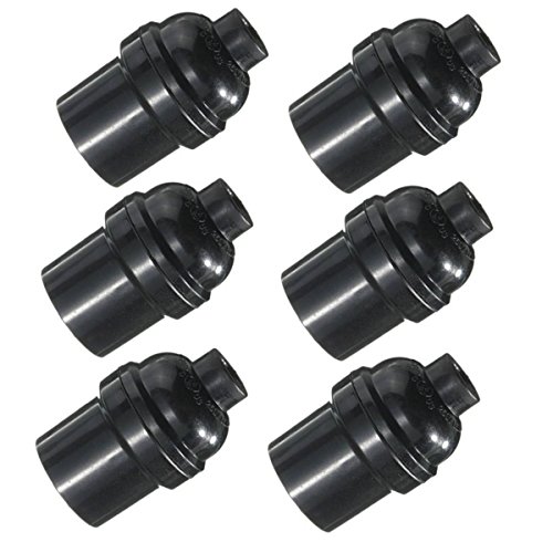 KINGSO 6 Pack E26/E27 Socket Screw Bulbs Edison Retro Pendant Lamp Holder Without Switch