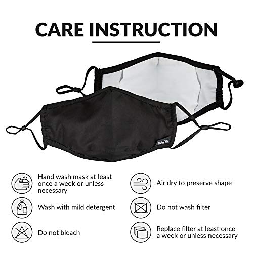 Debrief Me Anti Air Respirator Breathable Pollution Masks Carbon Activated Filtration (1 Mask+4 Filters) N95 Anti Pollution Mask -Reusable Reusable comfy Cotton(Black)