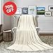 Super Cozy Soft Premium Plush Flannel Fleece Thermal Blanket - King Ivory Throw Lightweight Summer Time Blanket Adult, Perfect for Layering Any Bed, Machine Washable (108