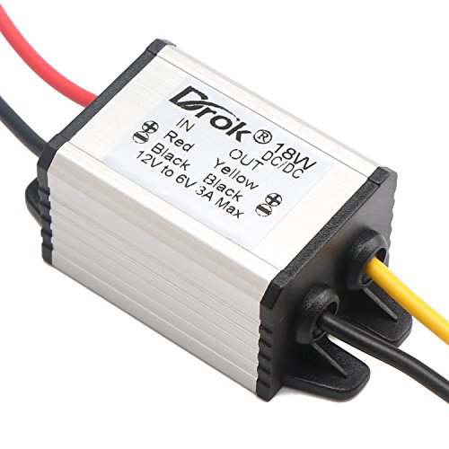 12V to 6V Converter, DROK Car Power Converter DC 9V22V 12V to DC 6V
