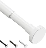 WELDUN Extendable Shower Curtain Rod 48-154 cm Telescopic No Drill
