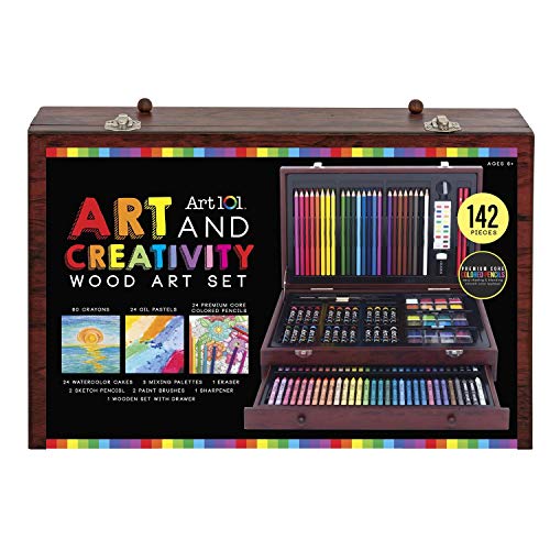 Art 101 142-Piece Wood Art Set (Renewed)