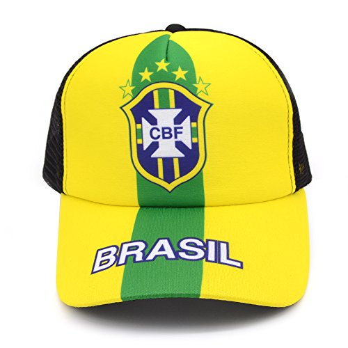 2018 Russia World Cup Fans Baseball Cap Hats, Brazil National Team Adjustable Soccer Cap