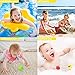 Geolinca Bath Toys, 8 Packs Light-Up Floating Pool Fun Unicorn Dolphin Toys, 7 Color Flashing Bathtub Water Toys for Baby Toddlers Kids Infants Boys Girls Animal Toy Set Colorful