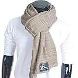 Classic Men Women Two-tone Knit Winter Scarf Oversize E5001