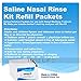 TONELIFE 80 Count Saline Nasal Care Refills +2 Nasal Sprayer - Nasal Salt 2.7g Each Pouch | Refill Kit | 80 Buffered Salt Packets | for 300ml 500ml Sinus Rinse Kit-Nose Cleaner-Nasal Wash Bottle