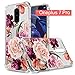 Osophter Oneplus 7 Pro Case,One Plus 7 Pro Floral Case, Flower for Girls Women Shock-Absorption Flexible TPU Rubber Soft Silicone for Oneplus 7 Pro(Purple Flower)