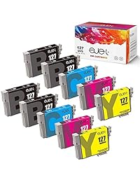 E-Jet remanufacturados para EPSON 127 cartucho de tinta uso con NX530 NX625 WF-3520 wf-3530 WF-3540 WF-7010 WF-7510 WF-7520 545 645 840 (paquete de 10)