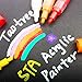 Acrylic Paint Markers Pens Set , Taotree 24 Color Medium Point Tip Art Permanent Paint Pens for Rock Painting, Mug Design, Glass Writing, Canvas, Photo Album, Metal, Christmas Gift DIY Craft Kids