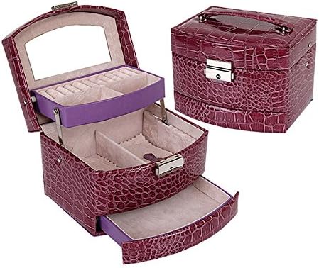 Purple Jewelry Box Vintage Display Case Storage Home Storage, Holiday Gifts Cloth Design Earrings Hanging Plate, More Practical And Beautiful.