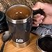 Evelots Self Stirring Coffee Mug-Travel-Electric-Tea-10 Ounces-Stainless Steel