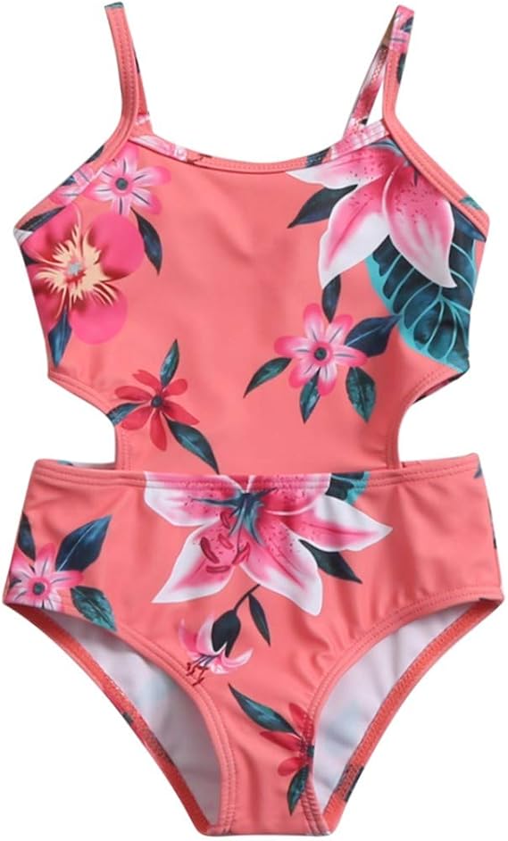 Amazon 女の子 水着 ガールズ水着 子供 可愛い オールインワン ワンピース 女児キュート スイムウェア 花柄 ベビー 赤ちゃん 子供水着 スクール水着 ファッション キュート 水着 通販
