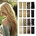 13colors Synthetic Fiber Clips in on Hair Extension Full Head One Piece 5 Clips Long Straight Curly Wavy Ash Blonde 30 Inches 150G