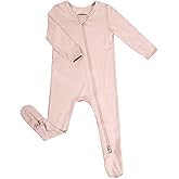 Okayinn BubblePanda Rayon Made From Bamboo Baby Pajamas Baby Clothes for Boys Girls Unisex Zip-Front Non-Slip Onesie Sleeper