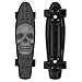 Merkapa Complete 22 inch Cruiser Skateboard for Youth, Beginners (Black)