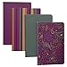 4 Mini 4x6 Journals Set Lined Writing Composition Notebooks Diary Multi-Pack Stitched Edge Travel Small