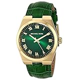 Michael Kors MK2356 Women's Channing Green Croc-Embossed Leather Strap Watch