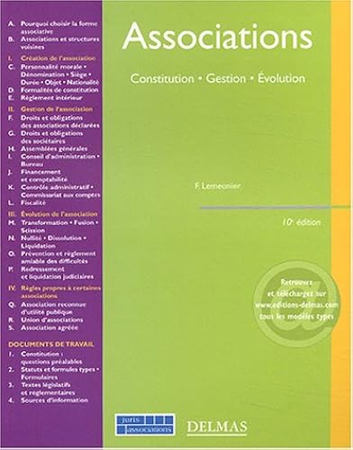 Download Associations : Constitution - Gestion - Evolution PDF