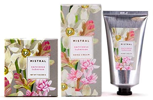 Mistral Soap & Hand Cream set, Narcissus Tuberose