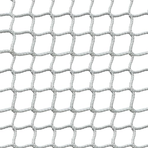 LJBD Safety Net for Children, Cats, Safety Net for Fall Stop, Zenza Knots, Wear-resistant for Stairs and Balconies Railings Garden Swing (Size: 2 x 5 m, 7 x 16 ft), Colour: White)