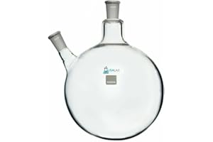 USA LAB 2L Round Bottom Receiving Flask - 2 Neck 24/40 2000ML - USAlab