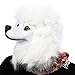 PARTY STORY Poodle Dog Mask Latex Animal Full Head Mask Novelty Halloween Costume Rubber Masks