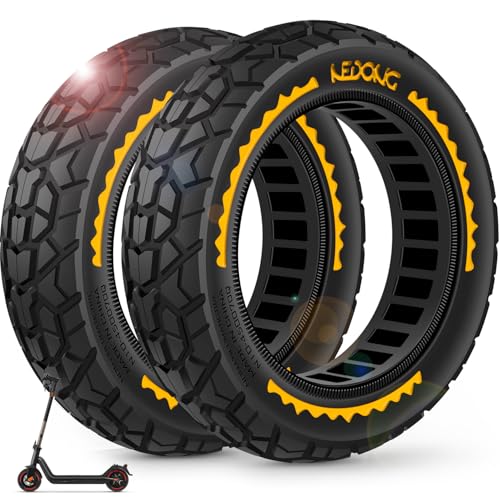 BANGTING 2 PCS 8 1/2 x2 E Scooter Solid Reifen, 8,5 Zoll Vollgummireifen, 50/75-6.1 Ersatzreifen für Xiaomi Pro 2 / M365 / M365 Pro / 1S / 3/3 Lite/Es